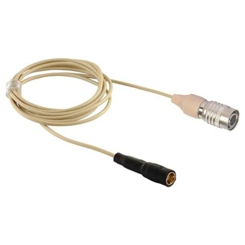 HIXMAN DHSP-AN Replacement Cable For Sennheiser HSP2 HSP4 Headworn Microphones Fits Audio Techncia Transmitter with Hirose 4Pin