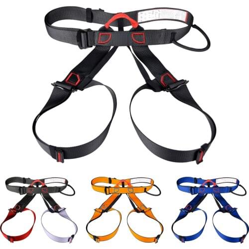 Outdoor Sports Safety Belt Rock Climbing Outfitting Harness Seat Equipment Waist Support Half-height Safety Belt Insurance Pants