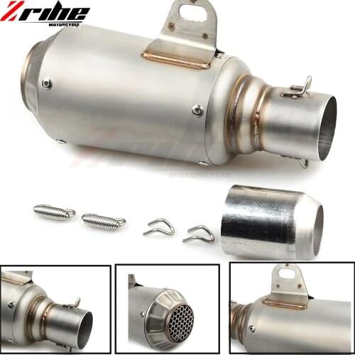 Universal 36-51mm Modified Exhaust Motorcycle Silencer Exhaust Pipe Carbon Fiber For Aprilia RSV MILLE TUONO FALCO Ducati MS4