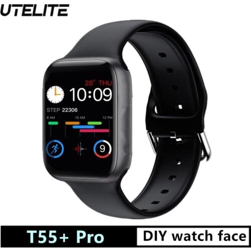 UTELITE IWO T55+Pro Smartwatch 1.75 inch Screen Bluetooth-compatible Call Body Temperature Women Men Watch PK T500 PLUS Watches