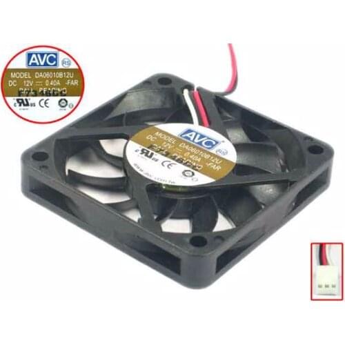 AVC DA06010B12U -FAR Server Cooling Fan DC 12V 0.4A 60x60x10mm 3-wire