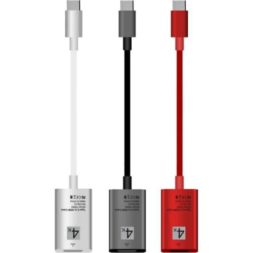 High Speed Aluminum alloy 4K 60HZ Male to female USB 3.1 Type C to HDTV Adapter cable for Maxbook Monitor Projector