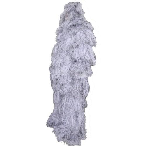 SNOW CAMO Ghillie Suit Outdoor Adult Ghillie Suit Snow Camo 3-D Premium Hunting Camo