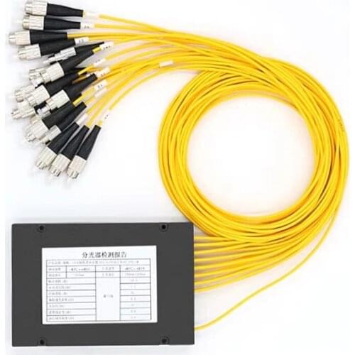 1x16 PLC Fiber optical splitter single mode PLC optical splitterFC /UPC 1x16 3.0MM PLC optical splitter FC UPCFree Shipping