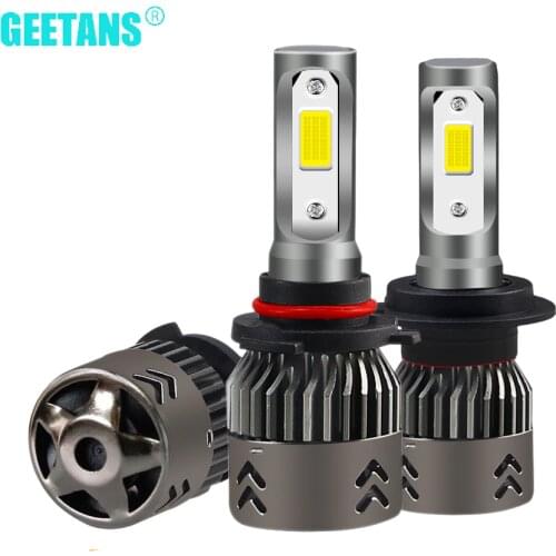 2pcs H4 H7 LED H1 Car Headlight Bulb H9 H8 H11LED H3 9005 HB3 9006 880 881 12V 60W 8000Lm 6500K External Light HB4 Car fog Bulb