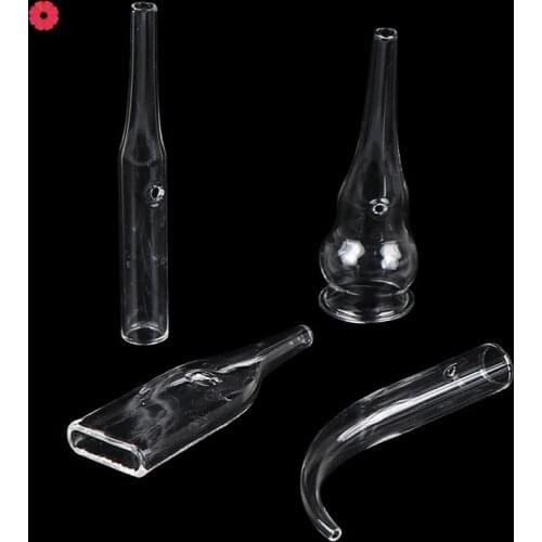 4Pcs/Set Blackhead Removal Glass Pipes Face Pore Cleanser Beauty Machine Vacuum Suction Facial Care Accessories Skin Care Tool