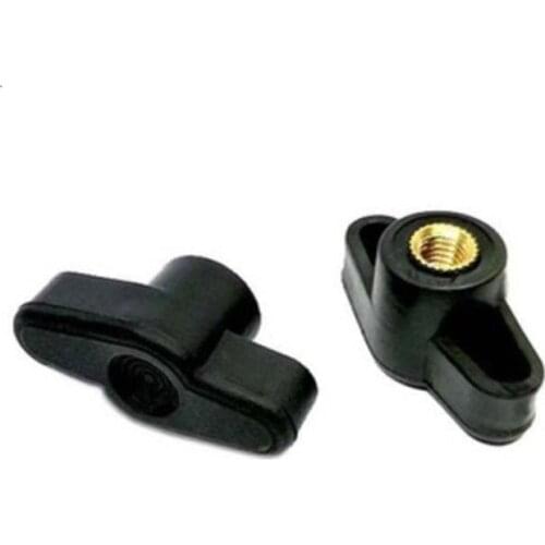 5pcs/lot M4 M5 M6 M8 t type Plum Bakelite Hand Tighten Nuts Black Thumb Nuts Clamping Knob Manual Nut
