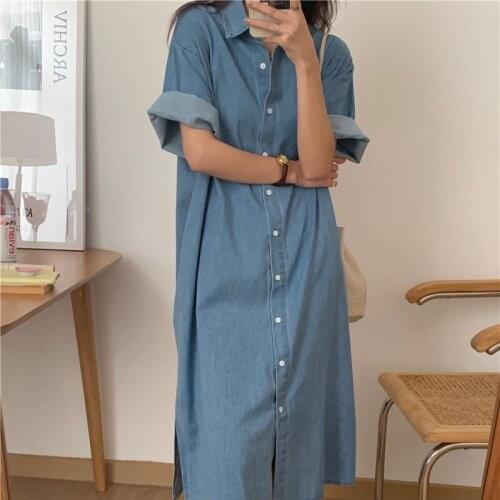 Модные джинсовые платья AIWOTWOTONG China At AliExpress