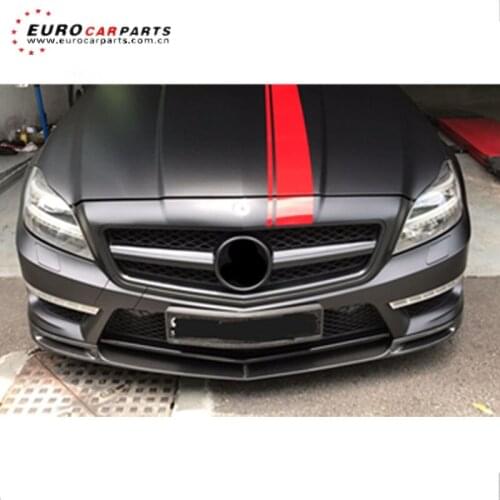 CLS-CLASS CLS63 carbon fiber front lip fits for W218 CLS style CLS63 V-style front lip Front Lip Spoiler