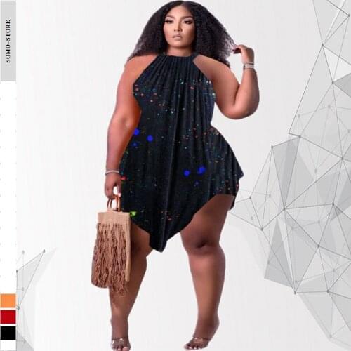 Elegant Shorts Sets Sexy Round Collar Irregular Tops Print Street Wear Womens Plus Size Two Piece Suit Wholesale Dropshipping