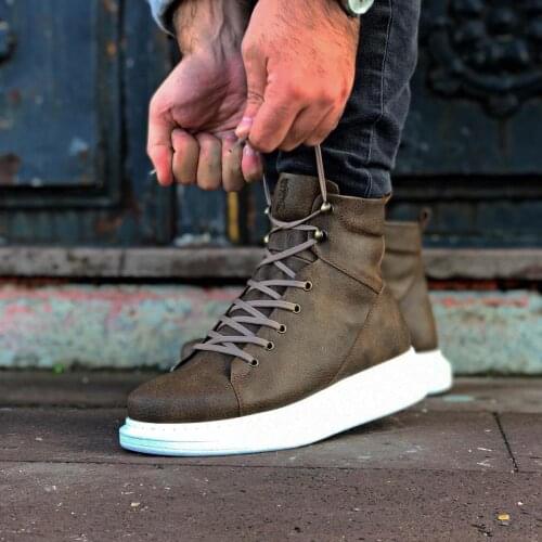 Knack High Sole Shoes B-080 Mink Male Shoes Seasonal Shoes Casual Shoes Style Shoes Elegant Shoes Latest Fashion