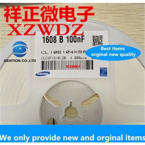 50pcs 100% orginal new New original SMD capacitor 0603 104M 0.1UF 100NF 50V