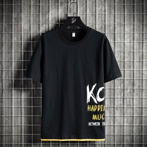 Short Sleeve 100% Cotton T-shirt Men Cool Casual 2021 Summer Loose Tshirts O-neck T-shirt Male Tops High Quality Dropshipping