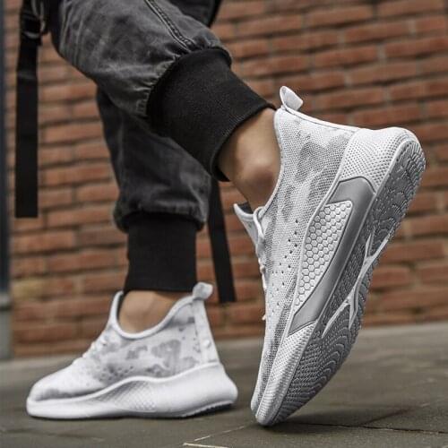 Fashion Mens Shoes Portable Breathable Running Shoes Sneakers Comfortable Walking Jogging Casual Shoes