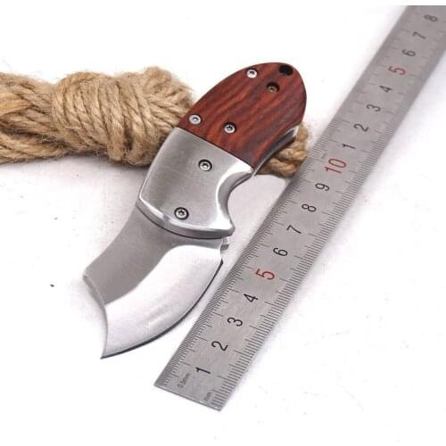 Mini Folding Pocket Knife Outdoor Hunting Knives Utility Camping Survival Tactical Knife EDC Defense Tools Combat Wood Multitool