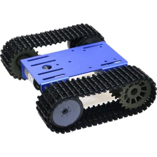 Mini TP101 intelligent tank chassis trolley metal panel move platform obstacle Robot tank crawler chassis smart car 33 motor