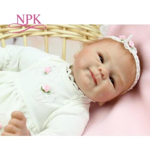 NPK free shipping hot sale lifelike reborn baby doll wholesale soft real touch babydolls fashion doll Christmas gift