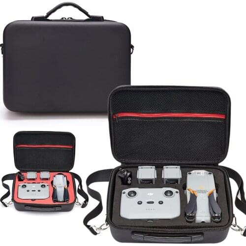 PU Bag For Mavic air2/2S Carrying Handbag Storage Case With Remote Cover For DJI Mavic Air 2/2S Protection Black Portable Bags