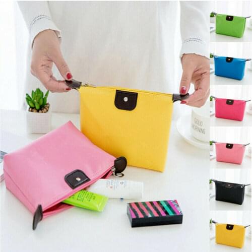 Toiletry Zipper Wash Bag Organizer Portable Mini Travel Makeup Cosmetic Bag Case