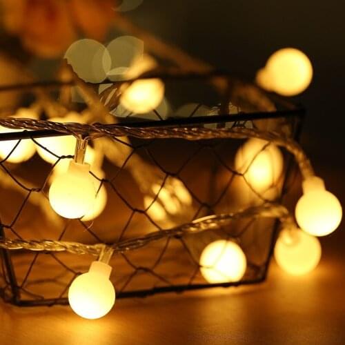 NEW 2M 5M 10M USB 5V Globe Ball LED string lights Christmas holiday wedding party festival decoration Garland Fairy lights