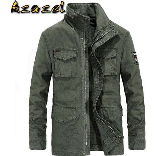 High Quality Military Style Coats and Jackets For Man Outwear Vintage Army Mens Coats Plus Size XXXL Casual Overcoat European