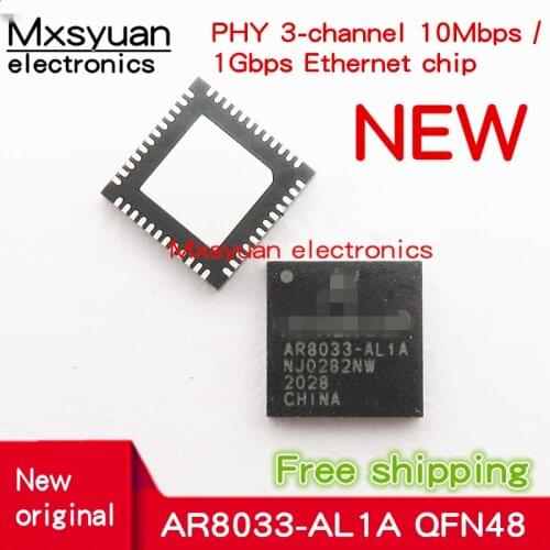 10PCS~50PCS/LOT AR8033-AL1A AR8033 QFN48 New Original Ethernet chip