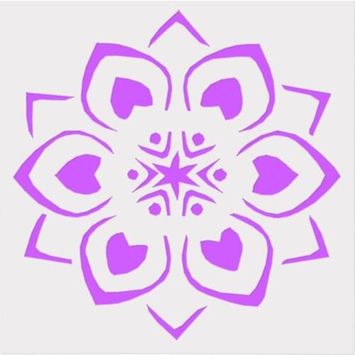 13*13 Flower Layering Stencils for Diy scrapbook/photo album Decorative Embossing coloring,painting stencil,home decor