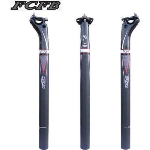 2017 FCFB glossy +matt carbon seatpost 3k Weave bicycle seat tube carbon 27.2/30.8/31.6*350/400mm carbon bike cycling parts