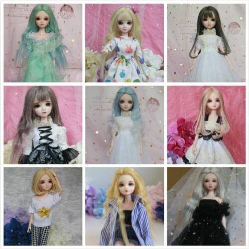 28cm Eyes painted DIY Plastic doll jointed movable body doll for gifts