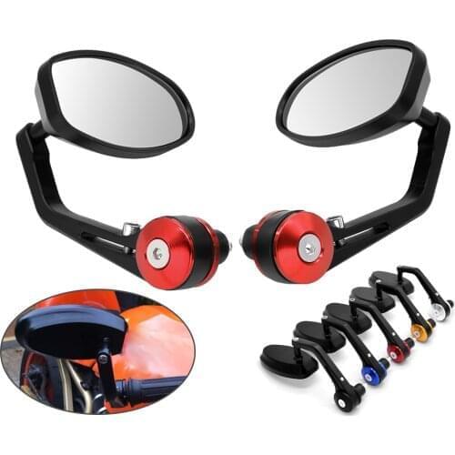 7/8" Motorcycl Side Mirror Handle Bar End CNC Aluminum Rearview Mirror For YAMAHA tdm 900 850 mt125 mt03 mt01 mt 125 03 01 xt660