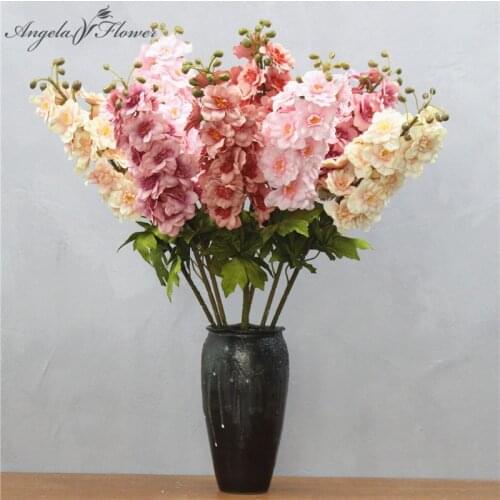 80cm Artificial flying Swallow grass flower white pink European decor garden house wedding decor silk flower bouquet wholesale