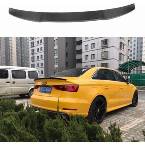 A3 S3 8V Carbon Fiber Rear Trunk Lip Spoiler Wing For Audi A3 S3 8V Sedan 2014-2017 V Style