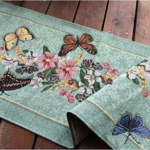 American country garden dining table runner cabinet TV cabinet towel dust proof cover decorative cover tablecloth