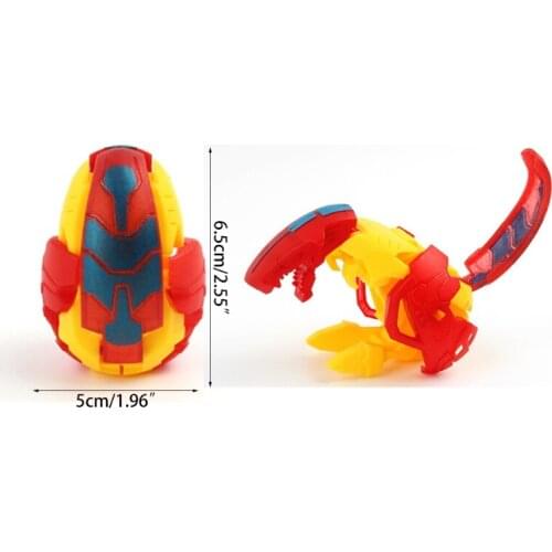 D7WF Anime Dinosaur Deformation Toy Dinosaur Robot Boy Toy Gashapon Toy Dinosaur Egg Toy Dinosaur Deformation Toy for Kids