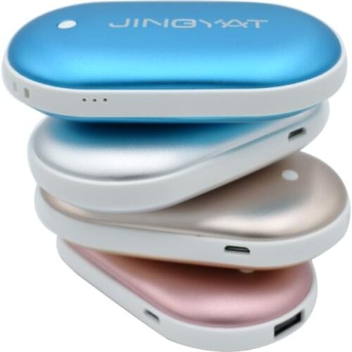 Actual 5200mA/2600mA Heater Hand Warmer Portable Travel Electric Hand Warmers USB Mobile Power Bank Men Women Warm Winter Gift