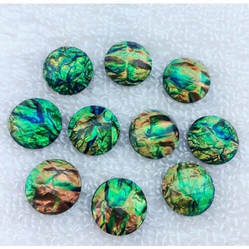 Hot 16mm Colorful Round Flat Back stones and crystal For Costume Button Crafts A437