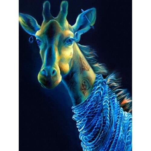 Kexinzu Full Square/Round Drill 5D DIY Diamond Painting "Cartoon giraffe" 3D Embroidery Cross Stitch Home Decor Gift FY454