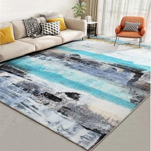Abstract Oil Painting Pattern Carpet Marble Bedroom Bedside Kids Play Tent Area Rugs Living Room Sofa Table Non-Slip Floor Mat