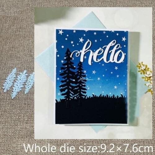 XLDesign Craft Metal stencil mold Cutting Dies 3Pcs Tree decoration scrapbook die cuts Album Paper Card Craft Embossing