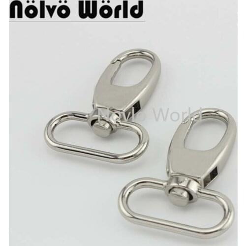 Nolvo World 5-20-100pcs 5 colors 54*31mm 1-1/4" metal strap buckle for bags, dog collar lobster clasp swivel snap hook