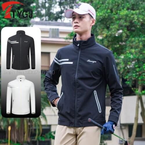 Mens Golf Jacket Sports Clothes Tops MenS Trench Coat Fall Winter Windproof Warm Waterproof Jacket Hiking Golf Sportswear