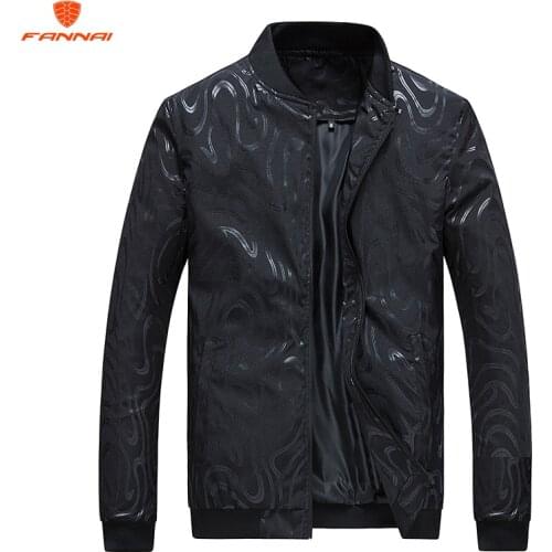 Men Jackets Spring Autumn New Leisure Mens Jacket Thin Business Men Coat Black male Casual style Stand Collar jacket