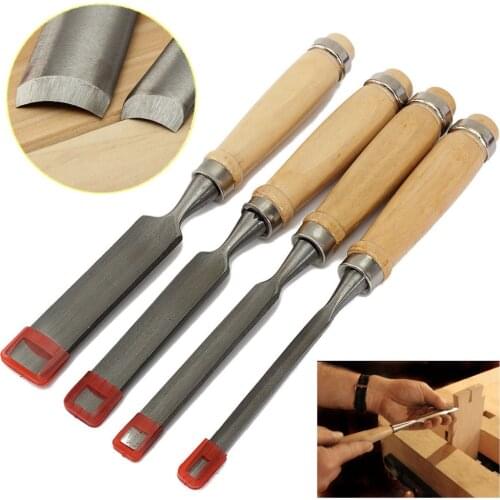 Gouge Chisel Real Herramientas Carpinteria Facas Sale Rushed Chisel Carpintaria 4pcs Woodworking Hand Wood Firmer Gouge Set