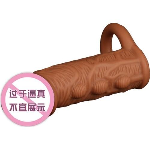 Wholesale Dragon Ball Liquid Silicone Penis Sleeve, Growth Bold Locking Fine Spike Sleeve, Adult Sex Toys