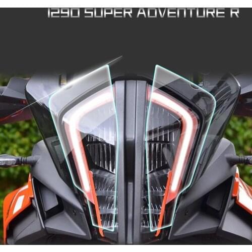 FOR KTM 1290 super adventure R 1290 super adventure R Transparent Headlight Guard Headlight Protector film