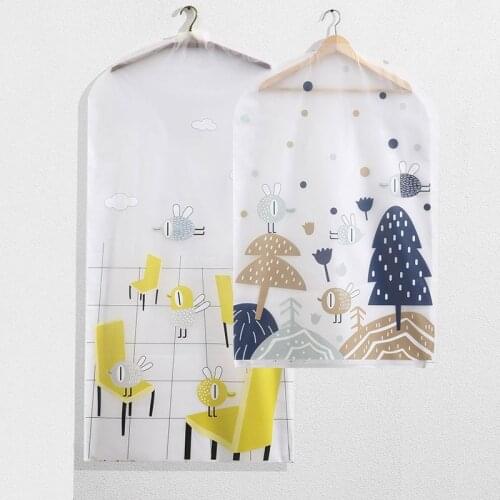 Cartoon Printing Dust Cover PEVA craft Waterproof Case 1pcs/lot for Clothes Garment Coat Jacket T-shirt Protect Bag AFX001