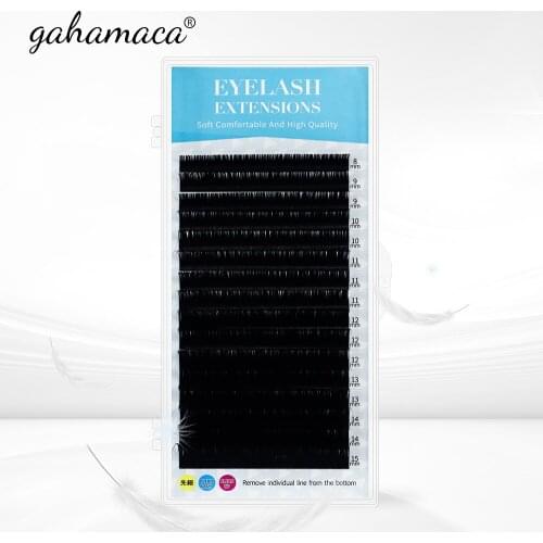 GAHAMACA 25mm Lashes Eyealshes for Extensions 15-20mm 20-25mm Flase Eyelashes Long Individual Eyelash Extensions 25mm Lashes
