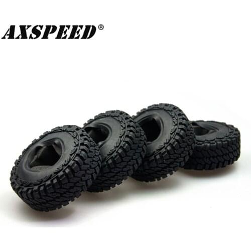 AXSPEED 1.9inch 114mm Rubber Tyres for 1/10 RC Rock Crawler Axial SCX10 CC01 D90 D110 RC Car Wheel Tires