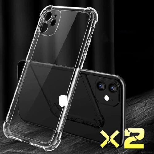 Luxury Transparent Shockproof Silicone Phone Case for IPhone 11 12 Pro Max Mini Airbag Camera Protector Phone Case IPhone11shell