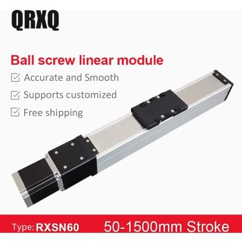 Free shipping NC linear positioning kit for linear guide motion actuator module with motor